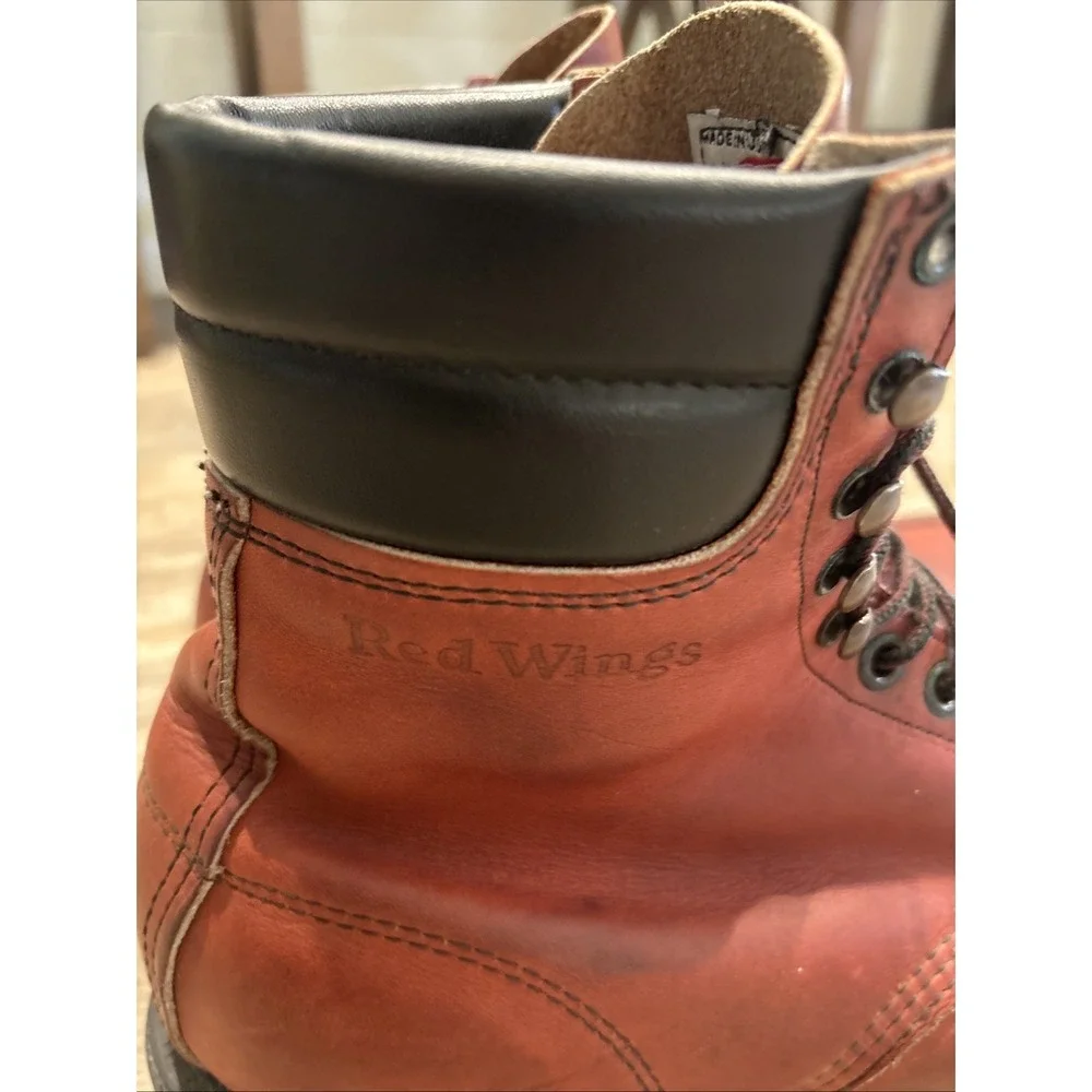 Vintage USA Red Wing 404 Moc Toe Super Sole Leather Work Boot Mens Size 11E